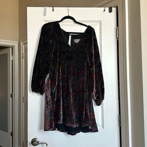 Beautiful velvet Anthropologie dress